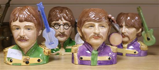 A set of Peggy Davies Artists Original proof Beatles character jugs